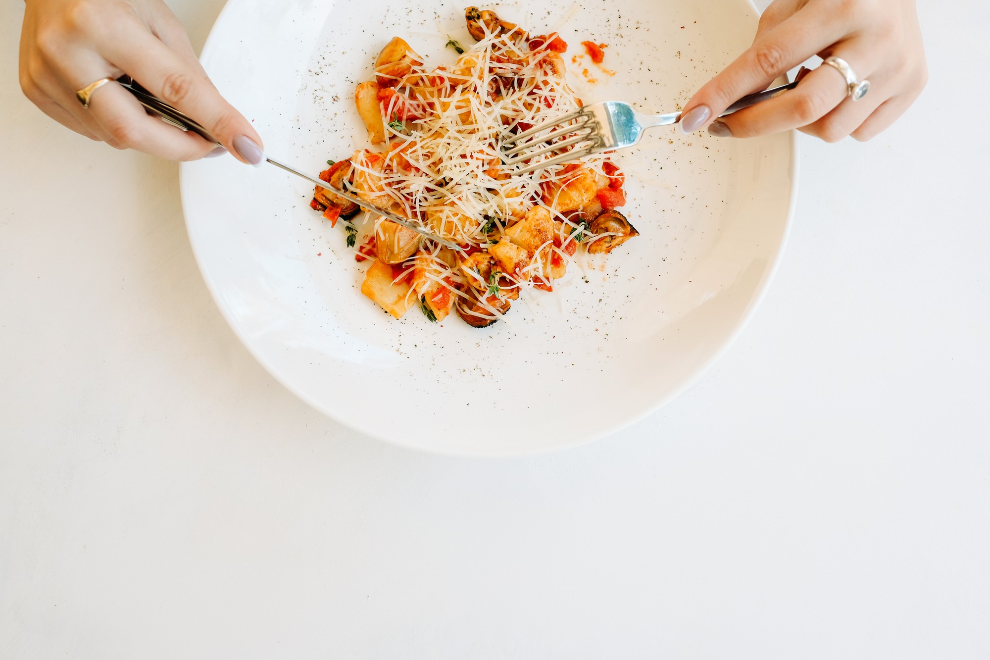 Large editorial shot of plated dish
